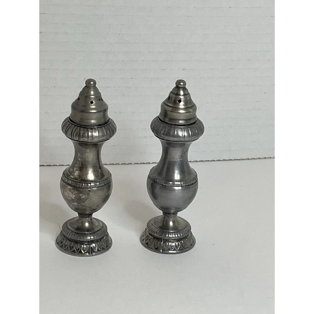 Vintage Silver Plated Salt and Pepper Shaker Marked #24